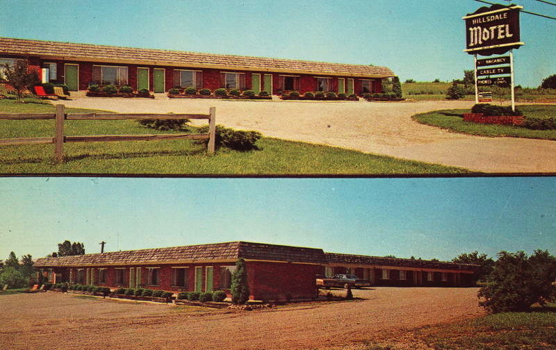 Baw Beese Inn (Hillsdale Motel) - Old Postcard